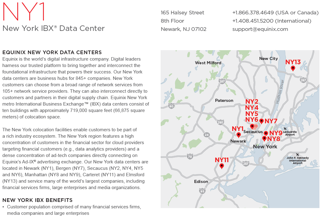 equinix ny1 fact sheet