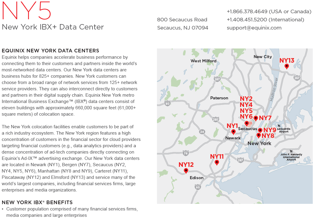 equinix ny5 fact sheet