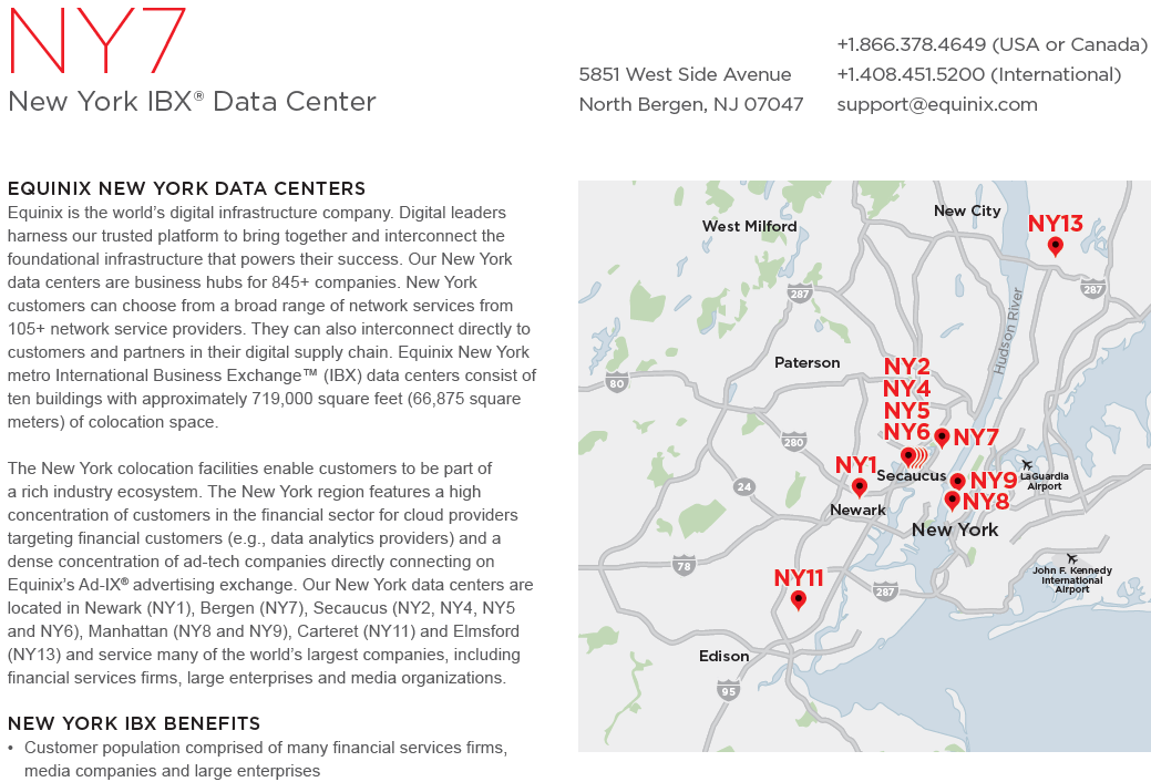 equinix ny7 fact sheet