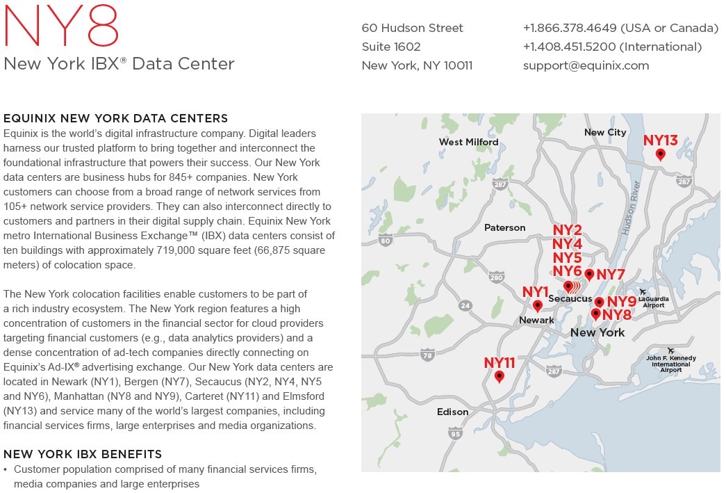 equinix ny8 fact sheet